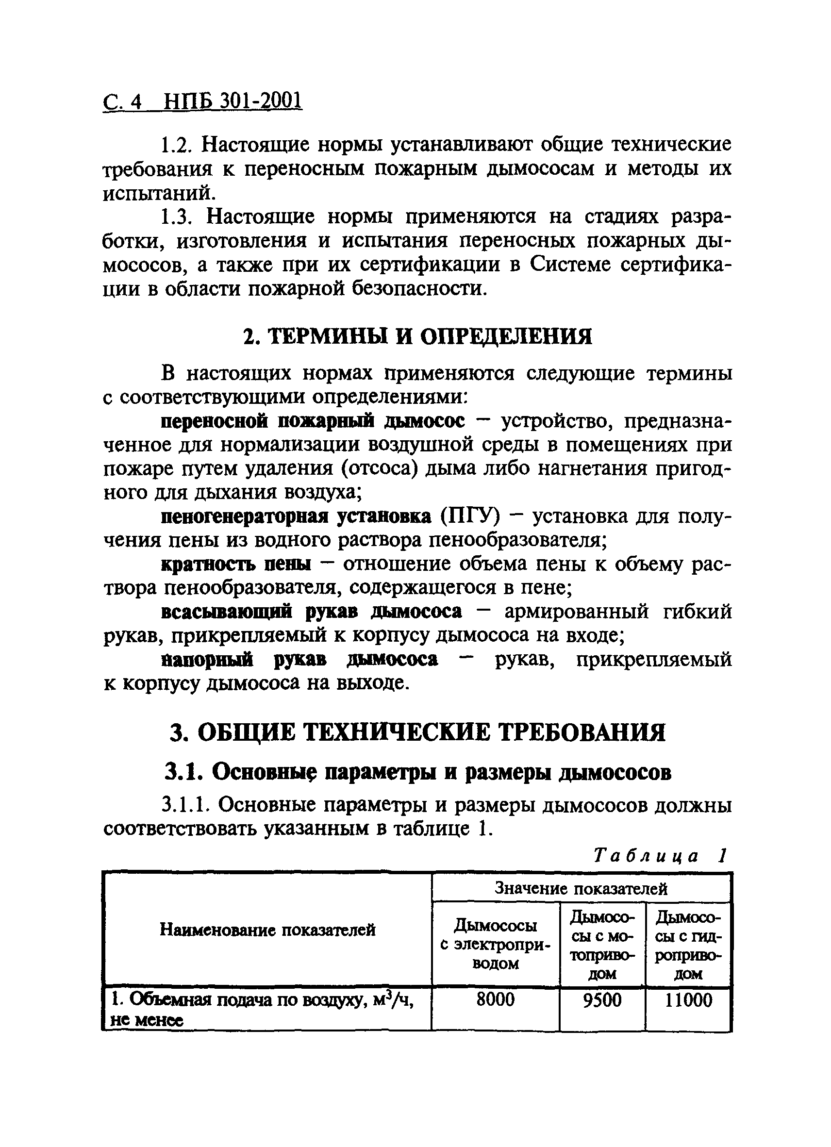 НПБ 301-2001