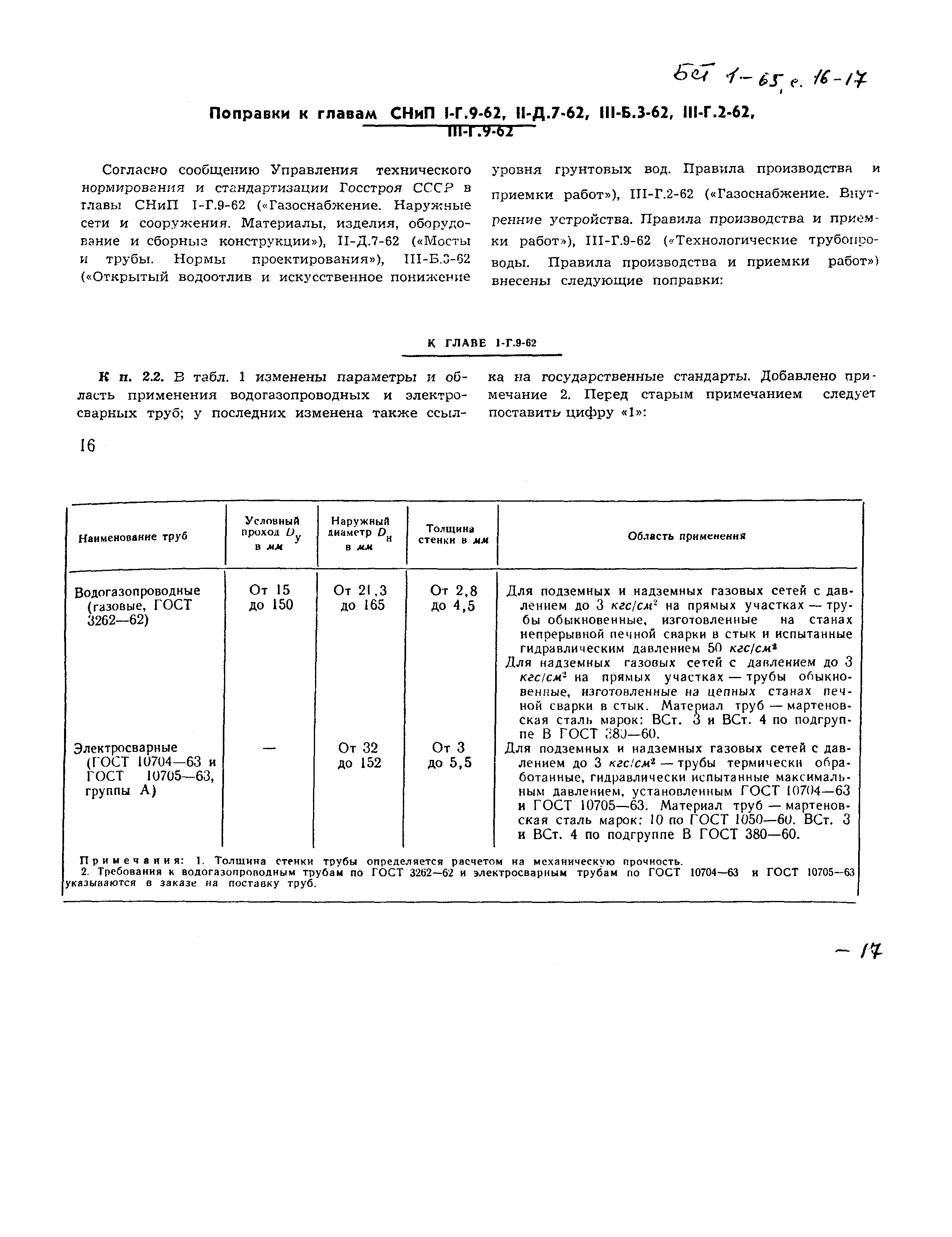 СНиП I-Г.9-62