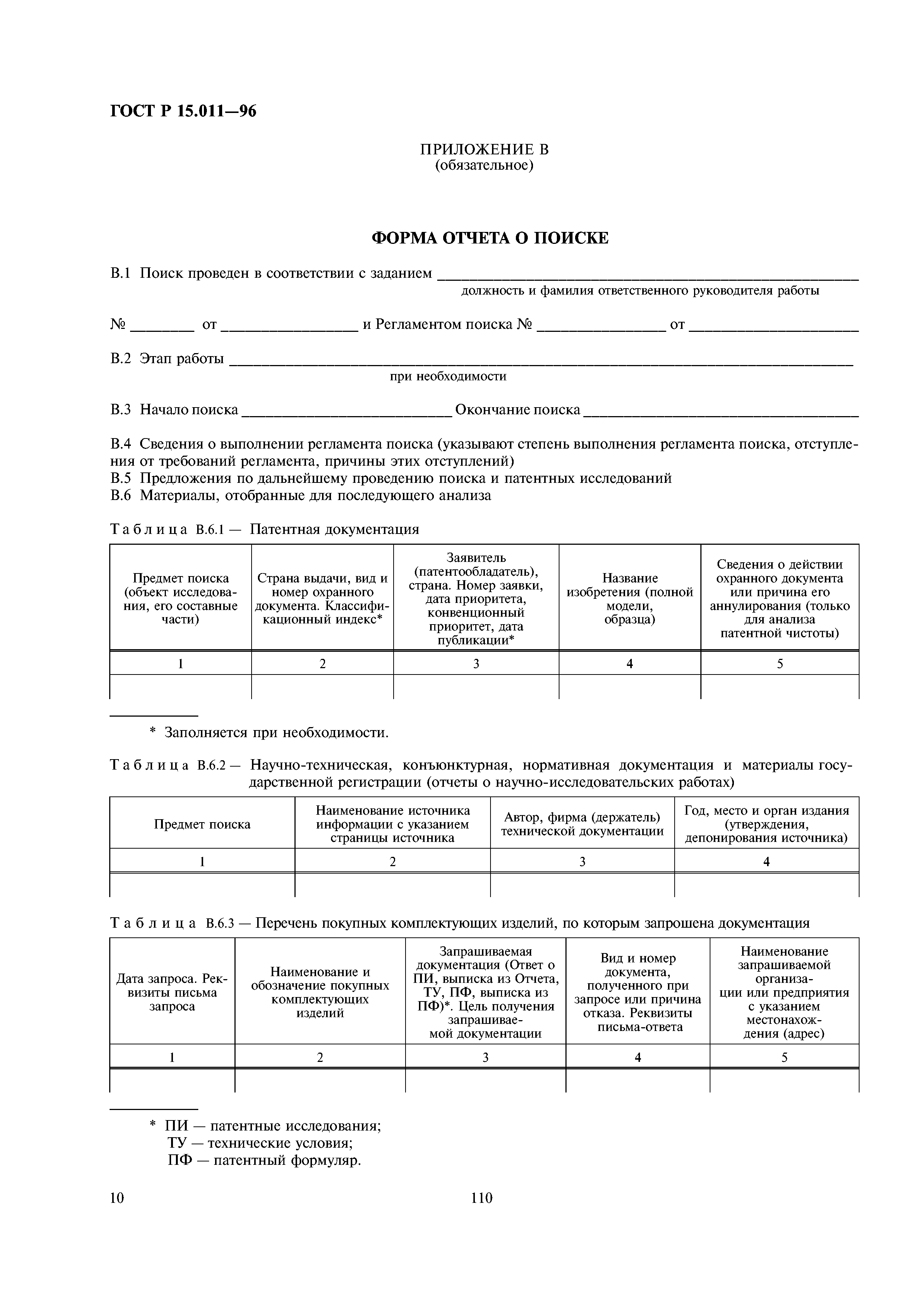 ГОСТ Р 15.011-96