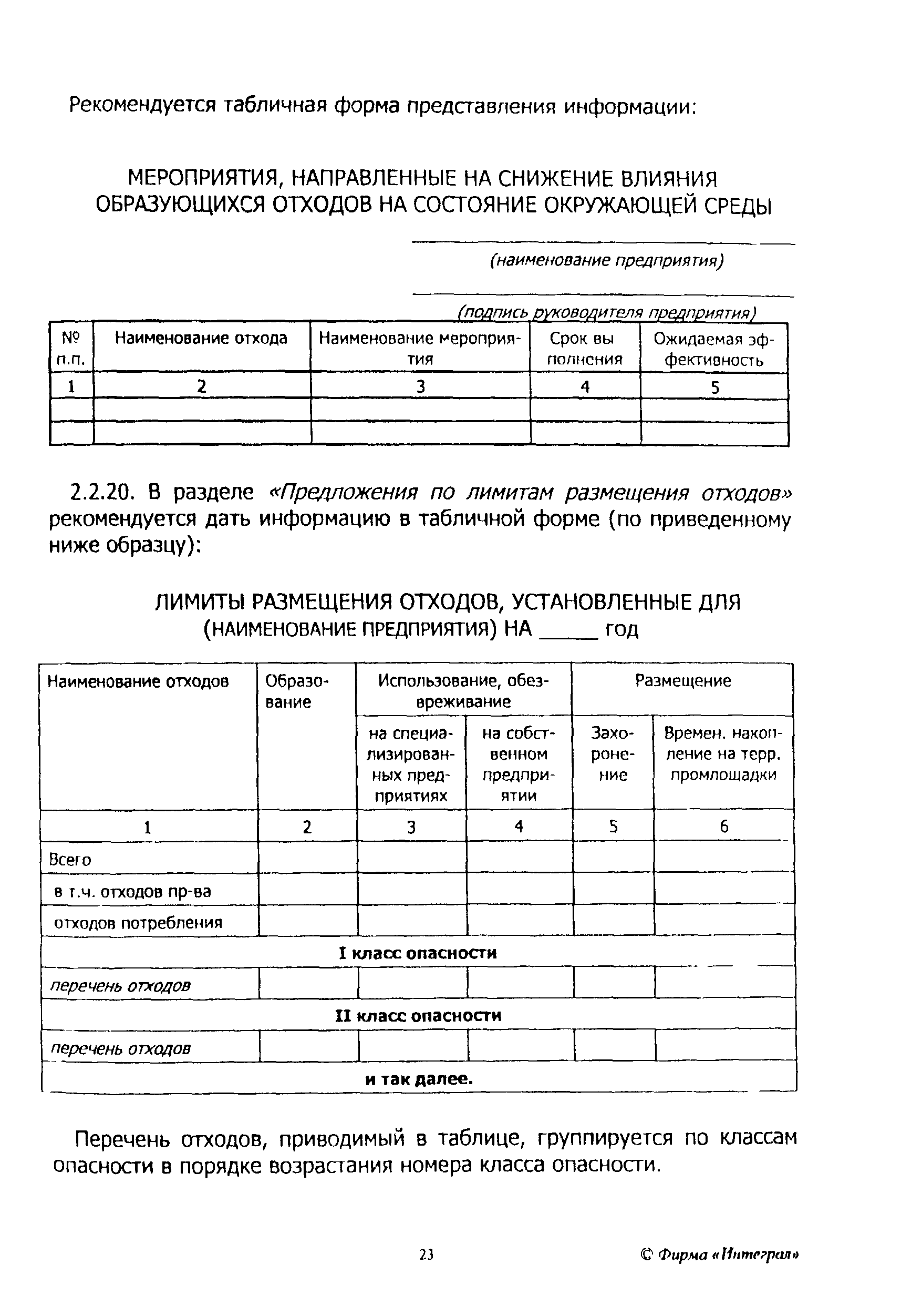 Рекомендации 