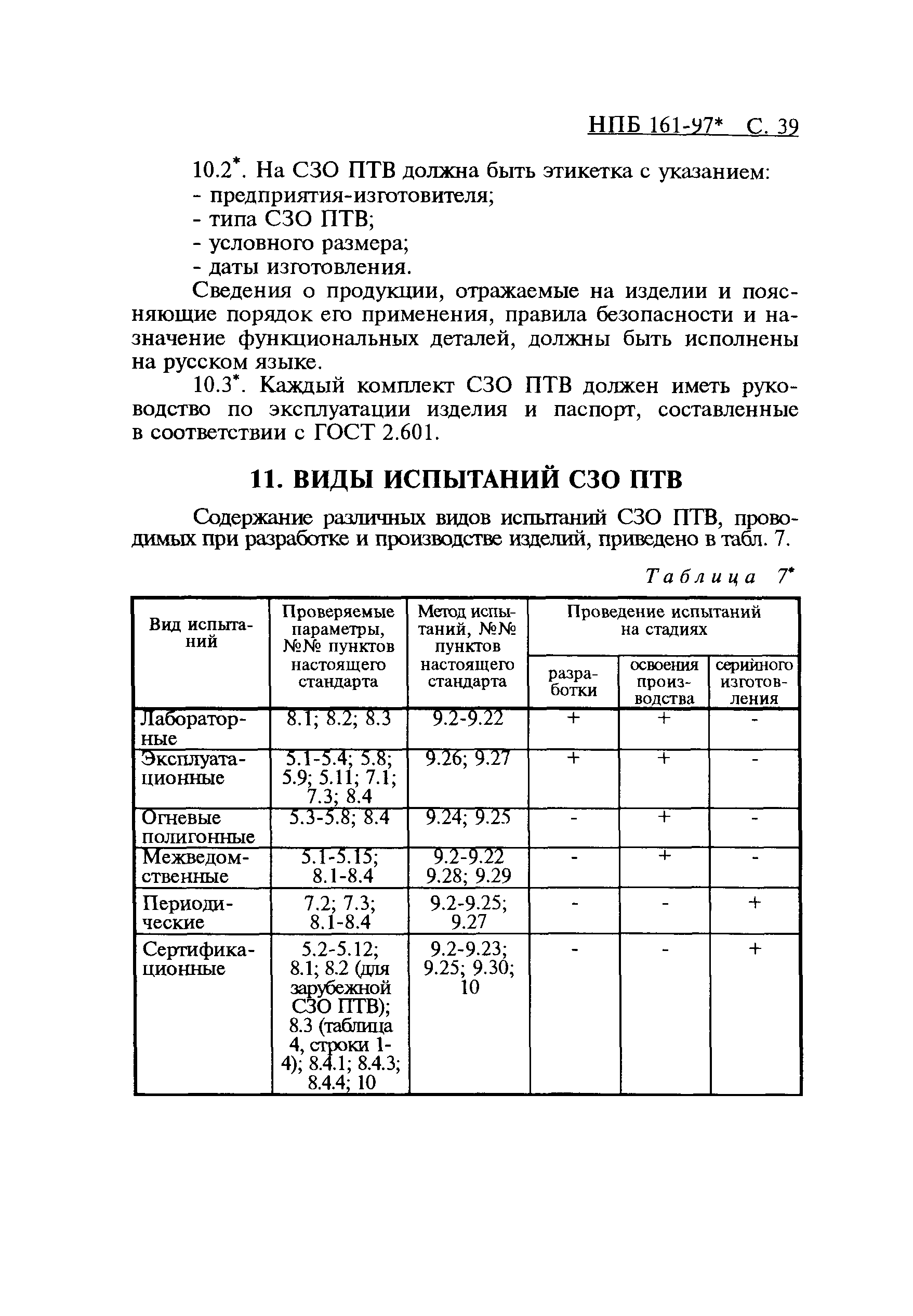 НПБ 161-97*