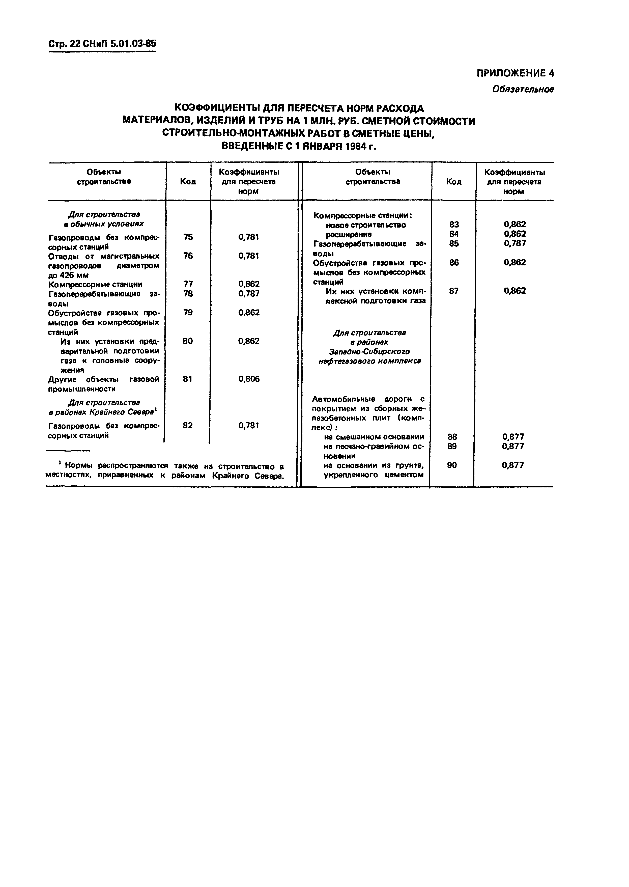 СНиП 5.01.03-85