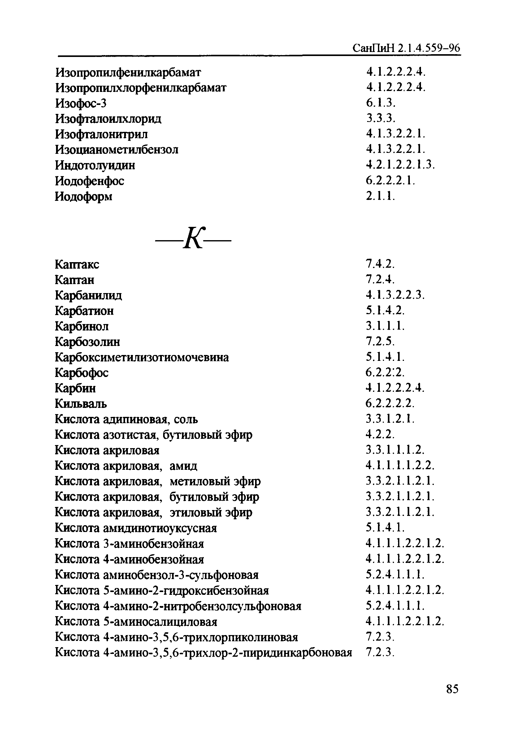 СанПиН 2.1.4.559-96