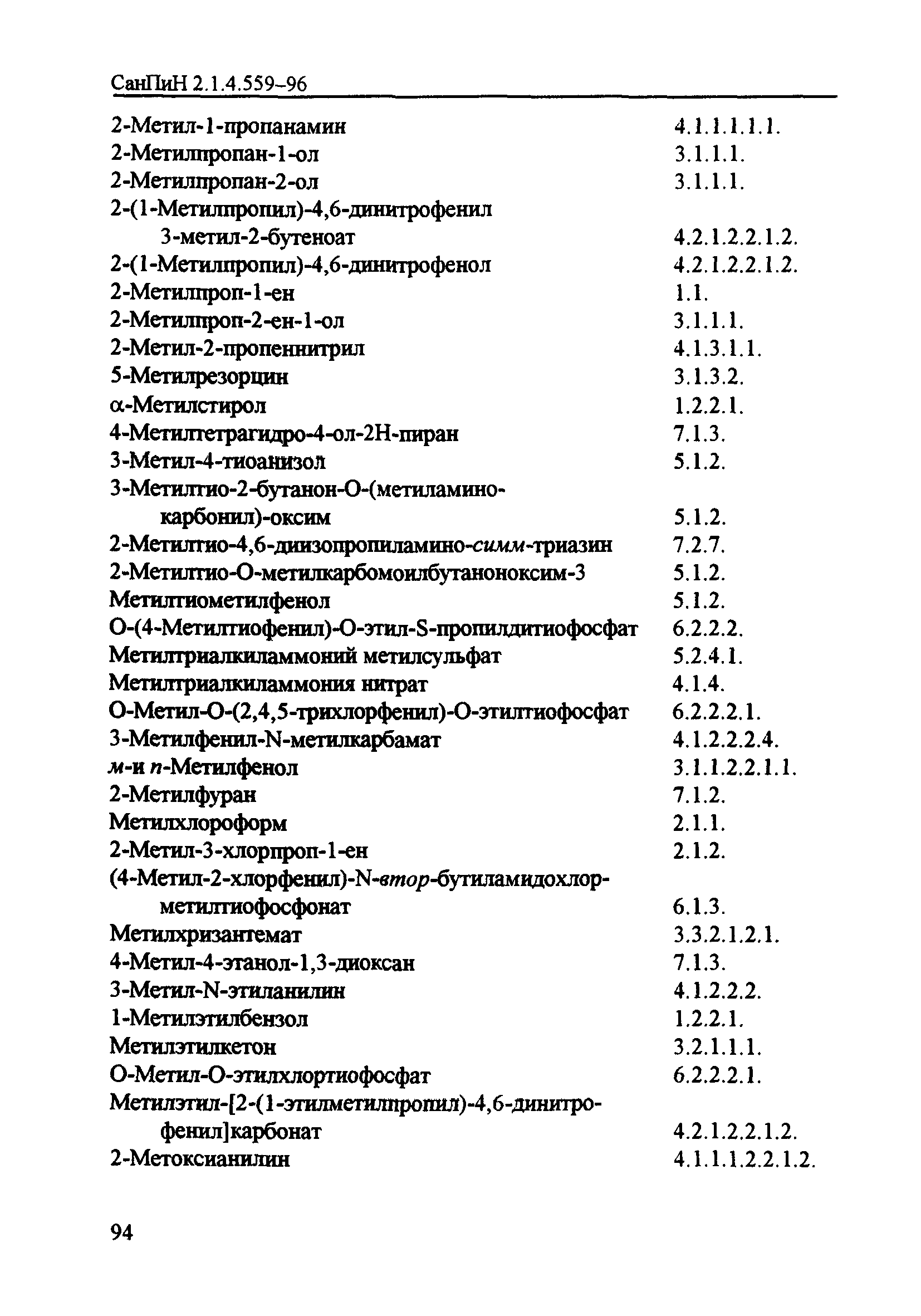 СанПиН 2.1.4.559-96