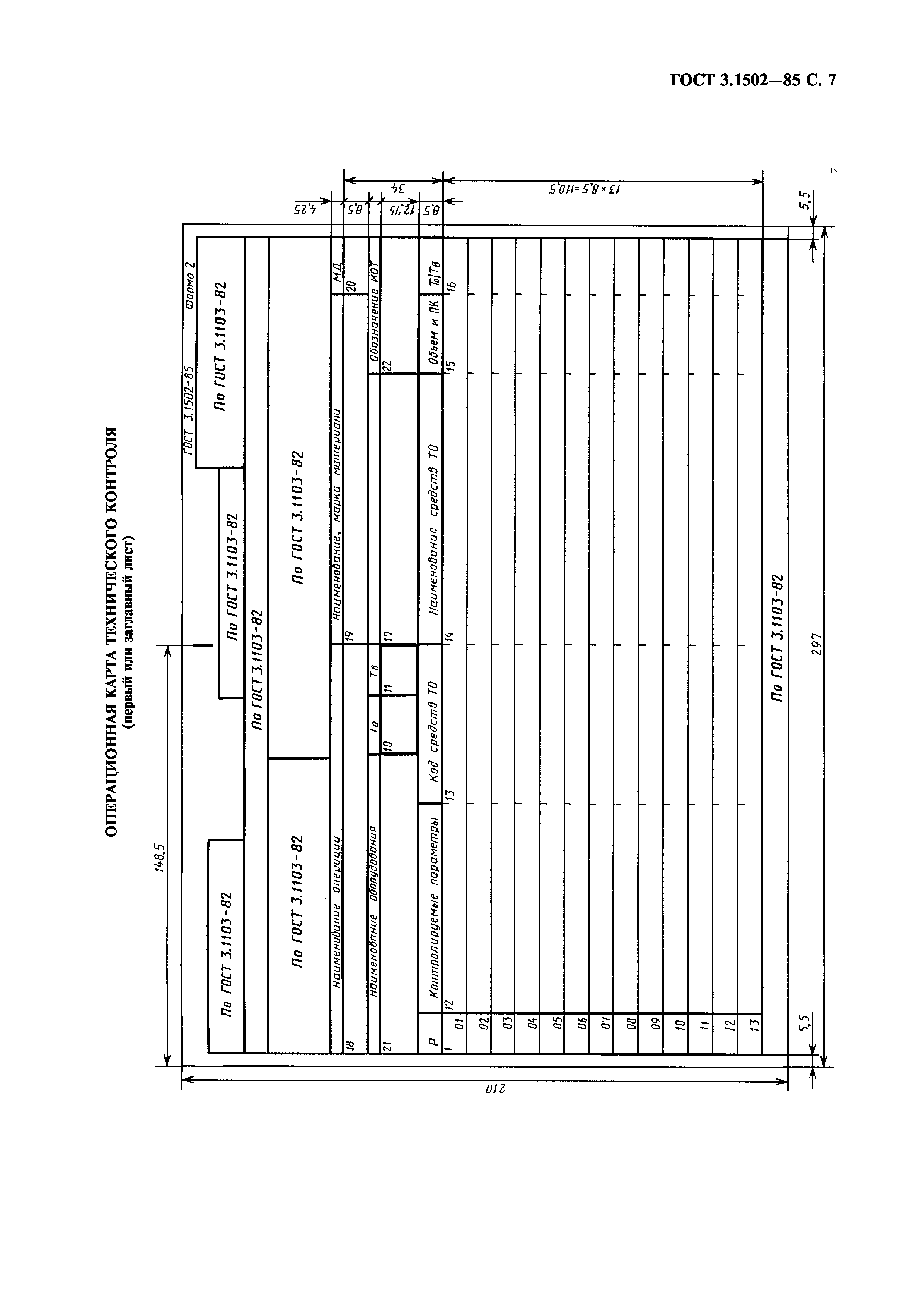 ГОСТ 3.1502-85