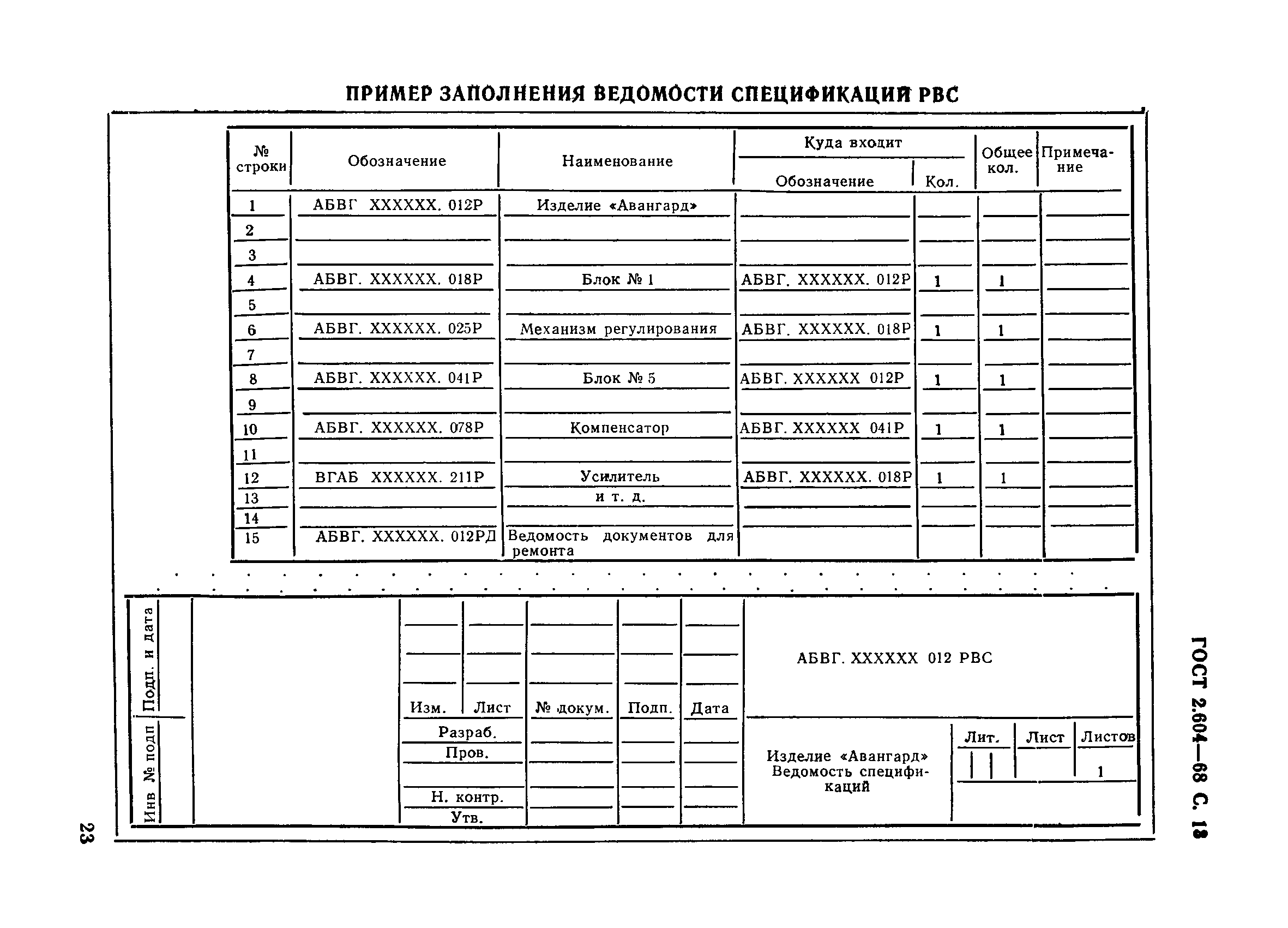 ГОСТ 2.604-68