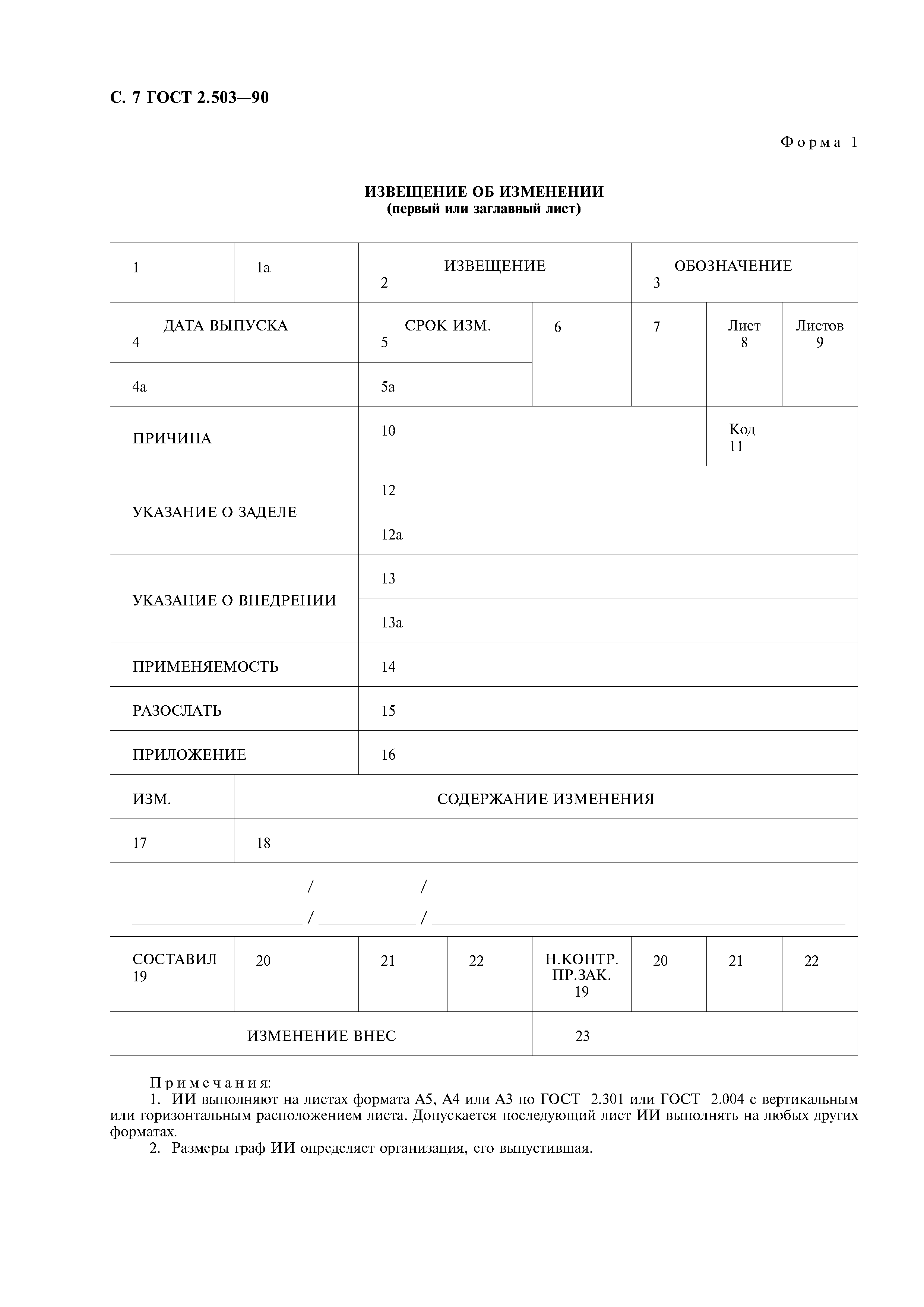 ГОСТ 2.503-90