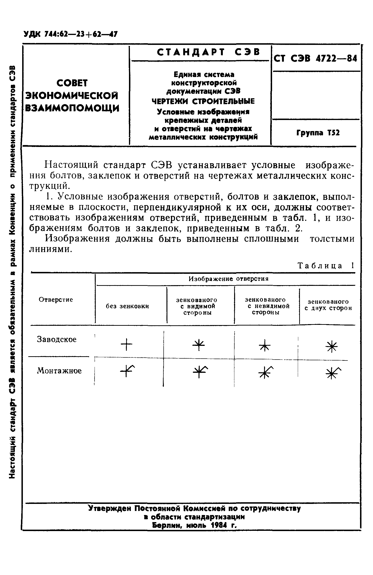 СТ СЭВ 4722-84