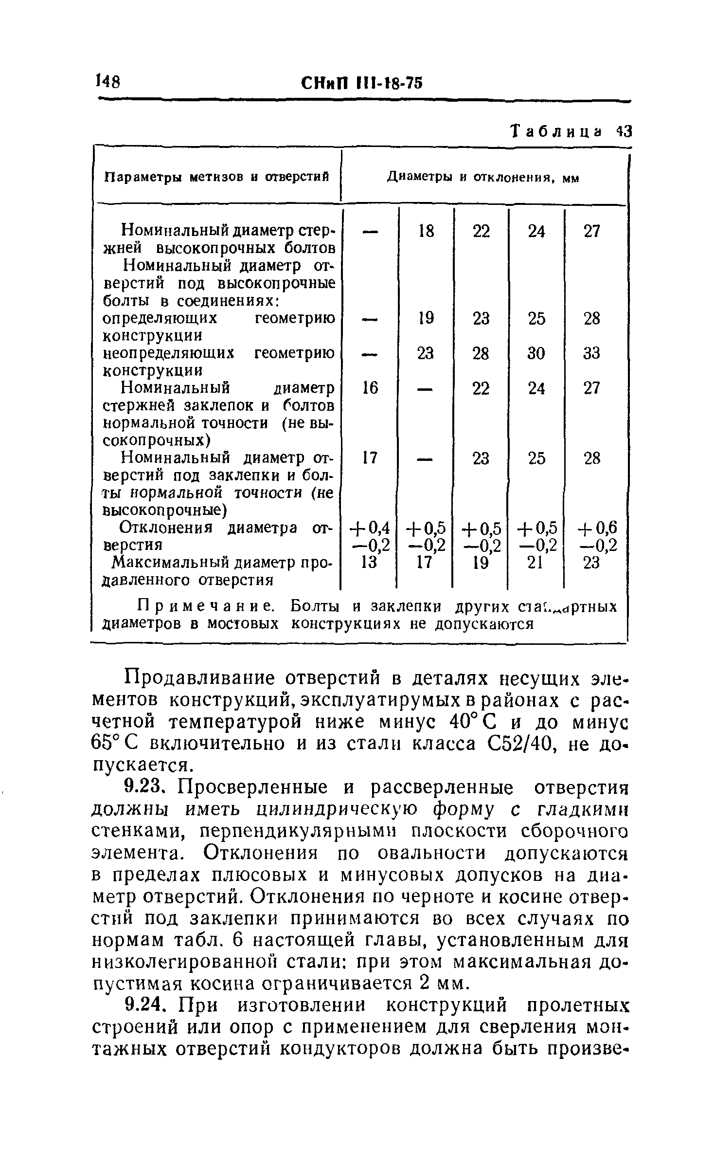 СНиП III-18-75