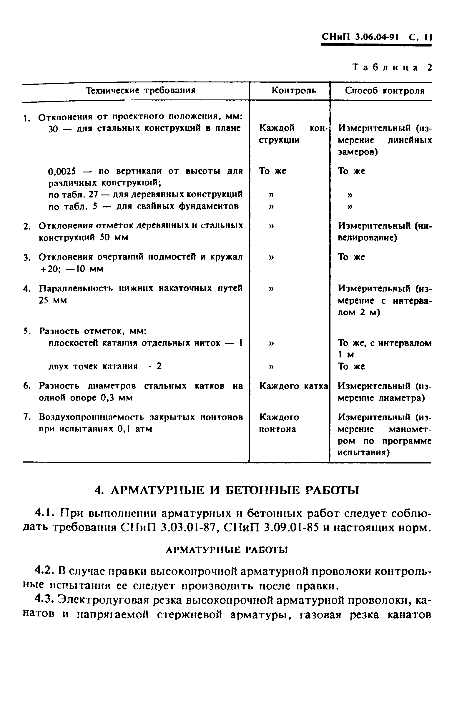 СНиП 3.06.04-91