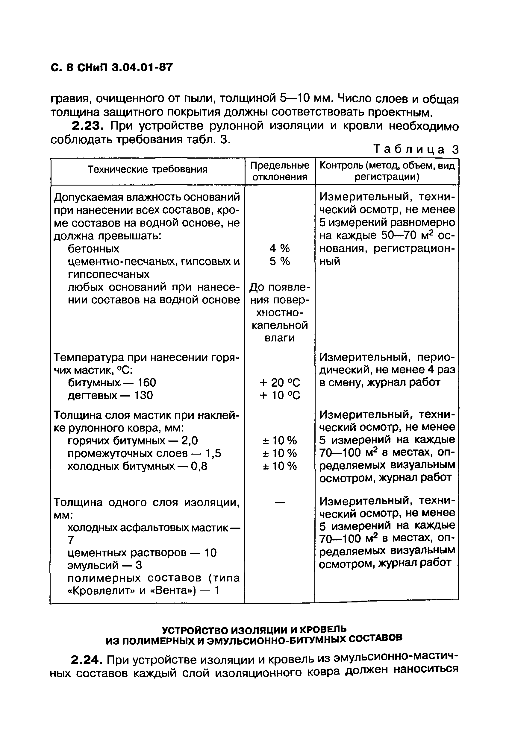 СНиП 3.04.01-87