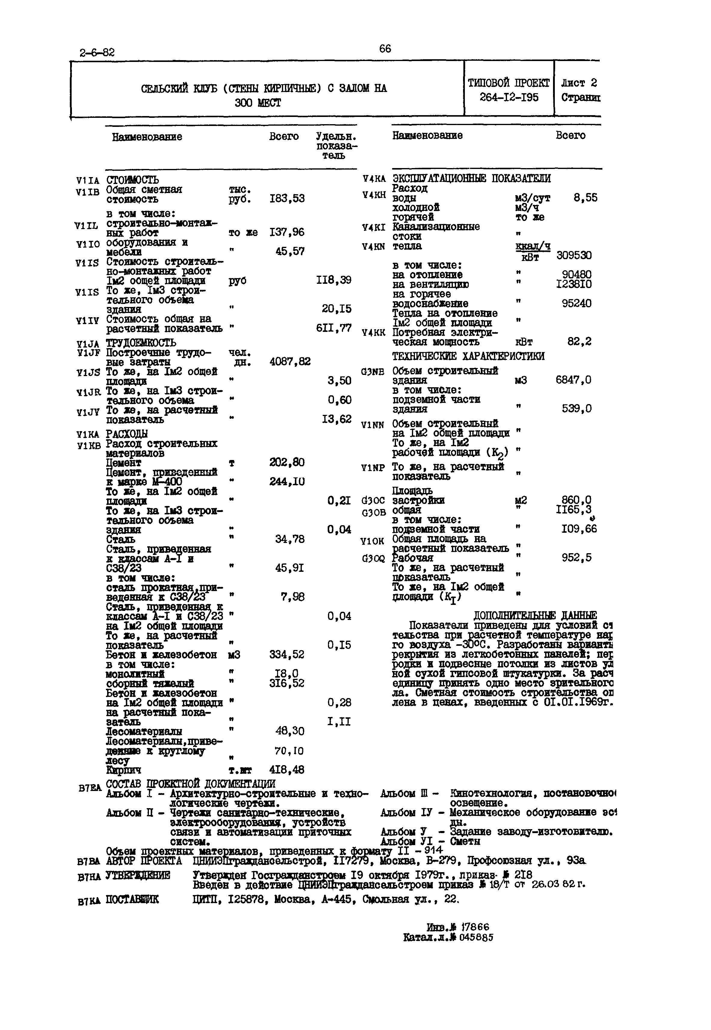 Типовой проект 264-12-195