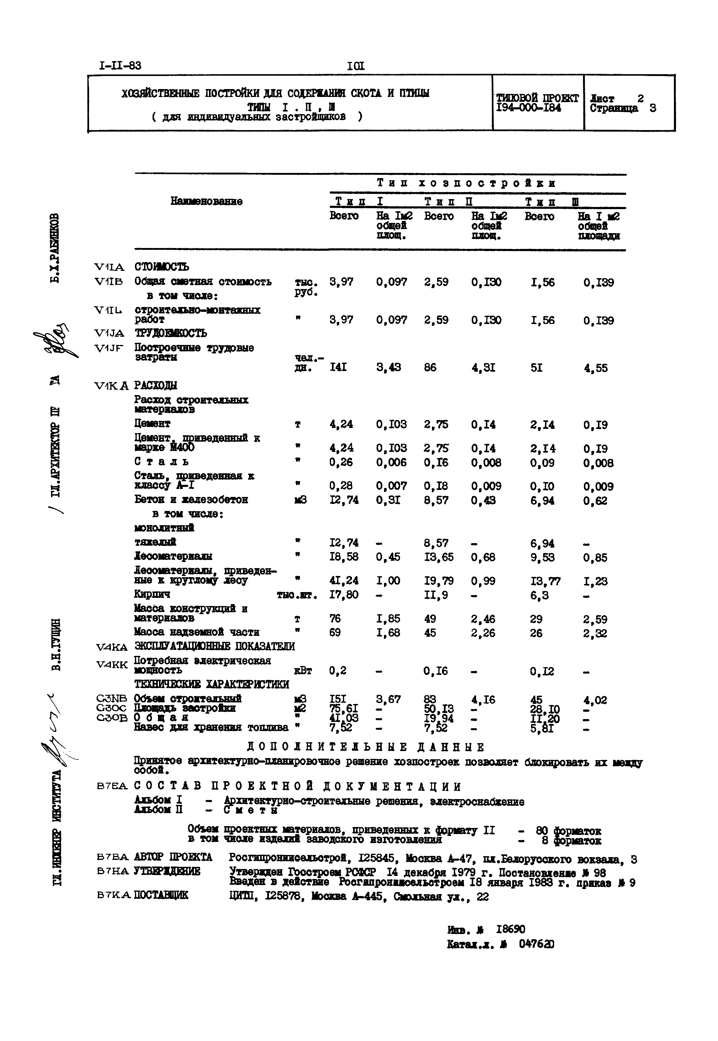 Типовой проект 194-000-184