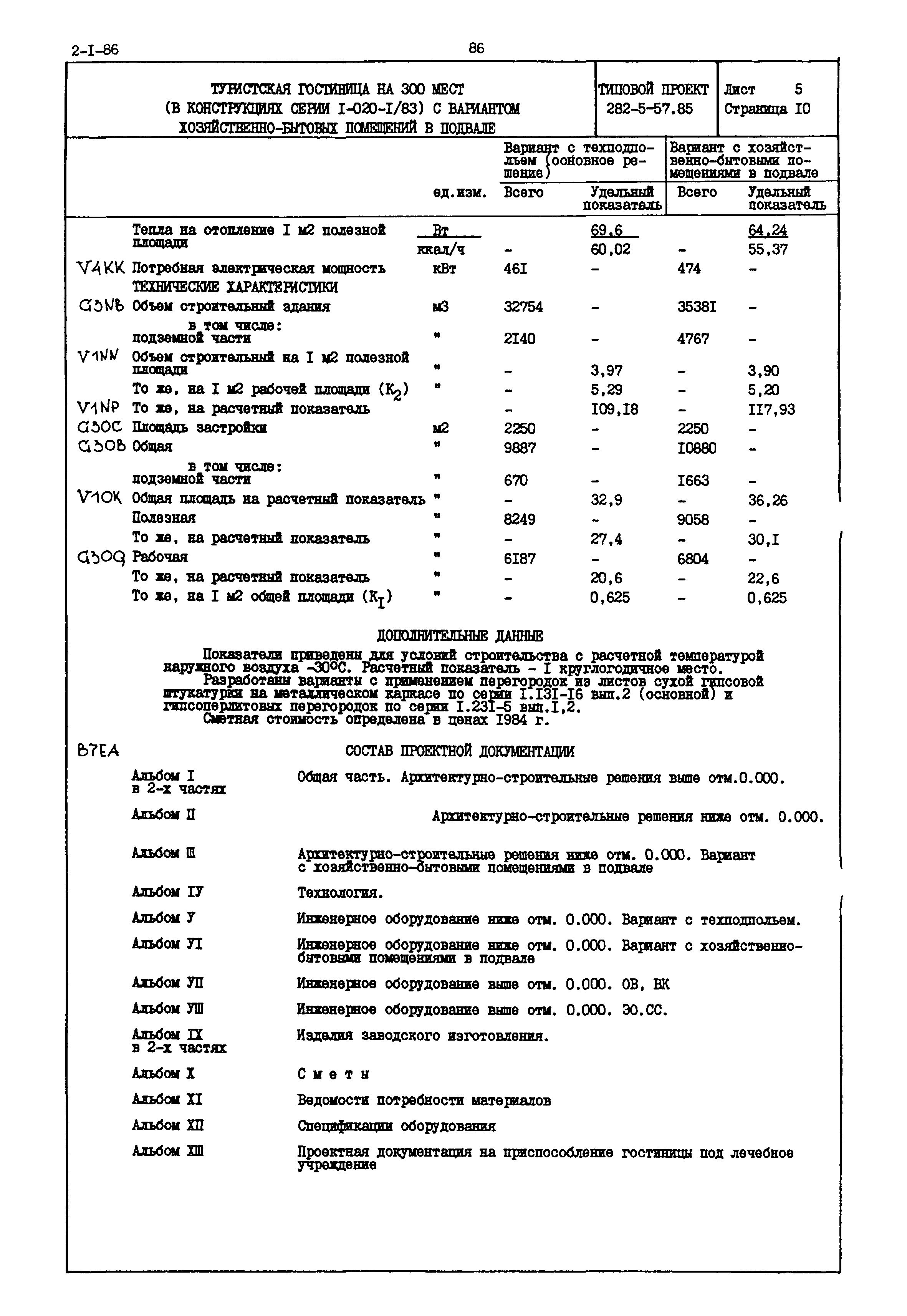 Типовой проект 282-5-57.85