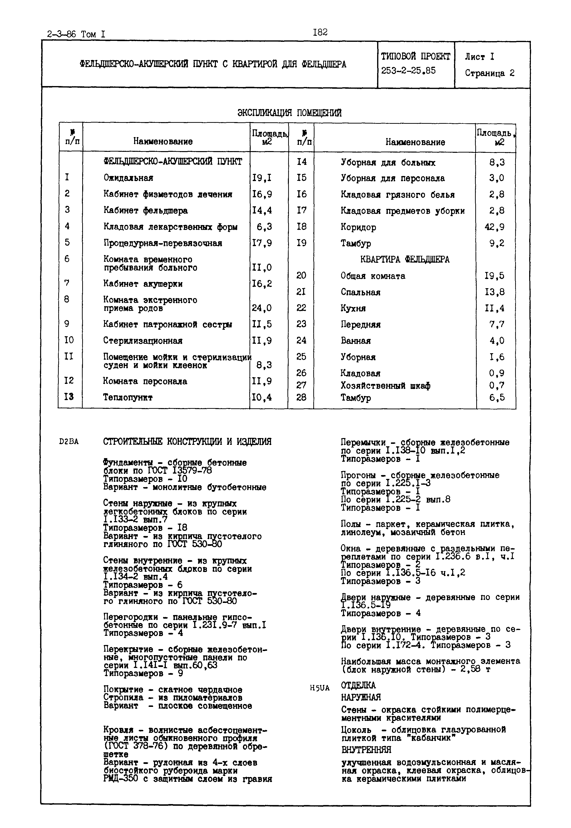 Типовой проект 253-2-25.85