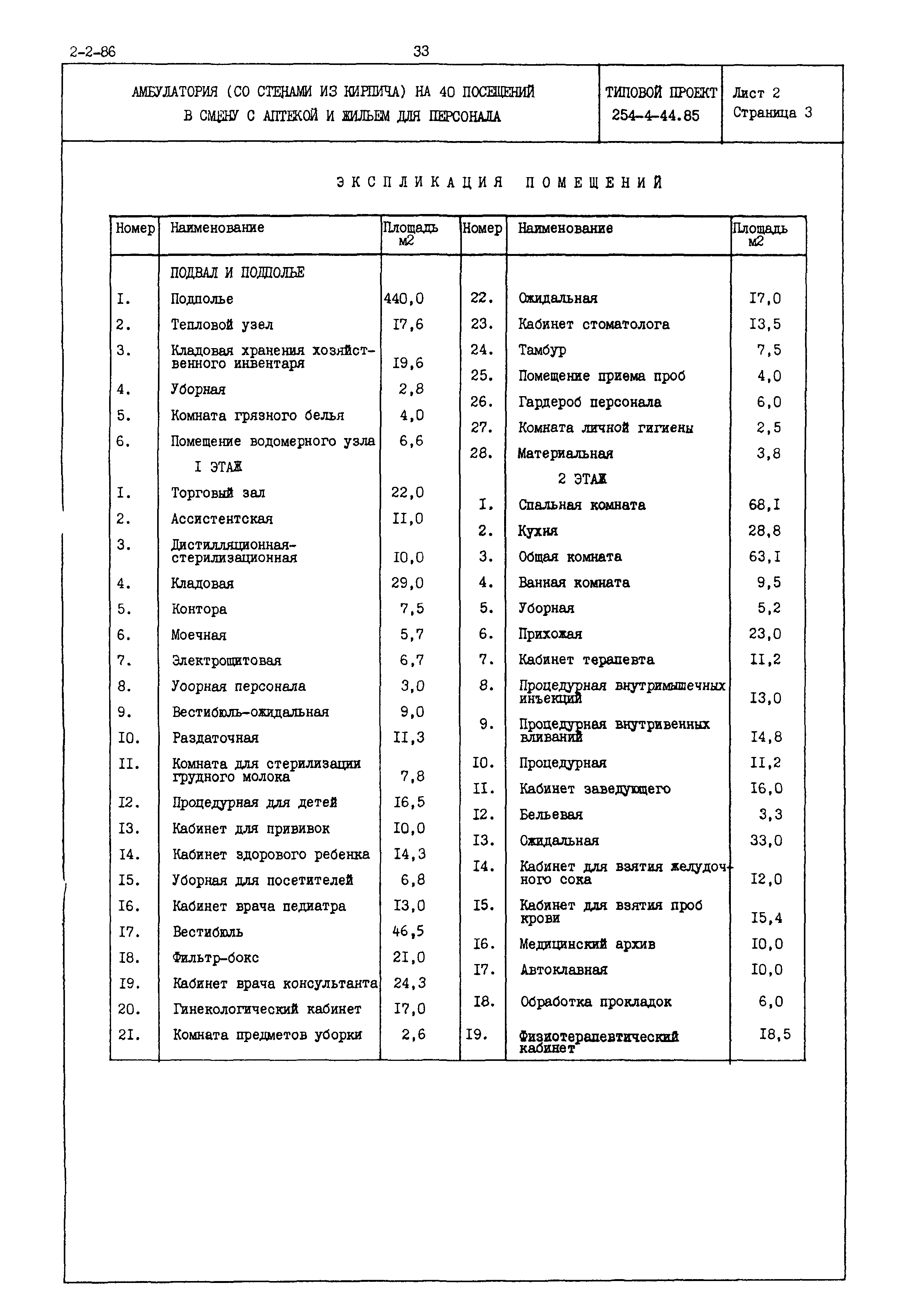 Типовой проект 254-4-44.85