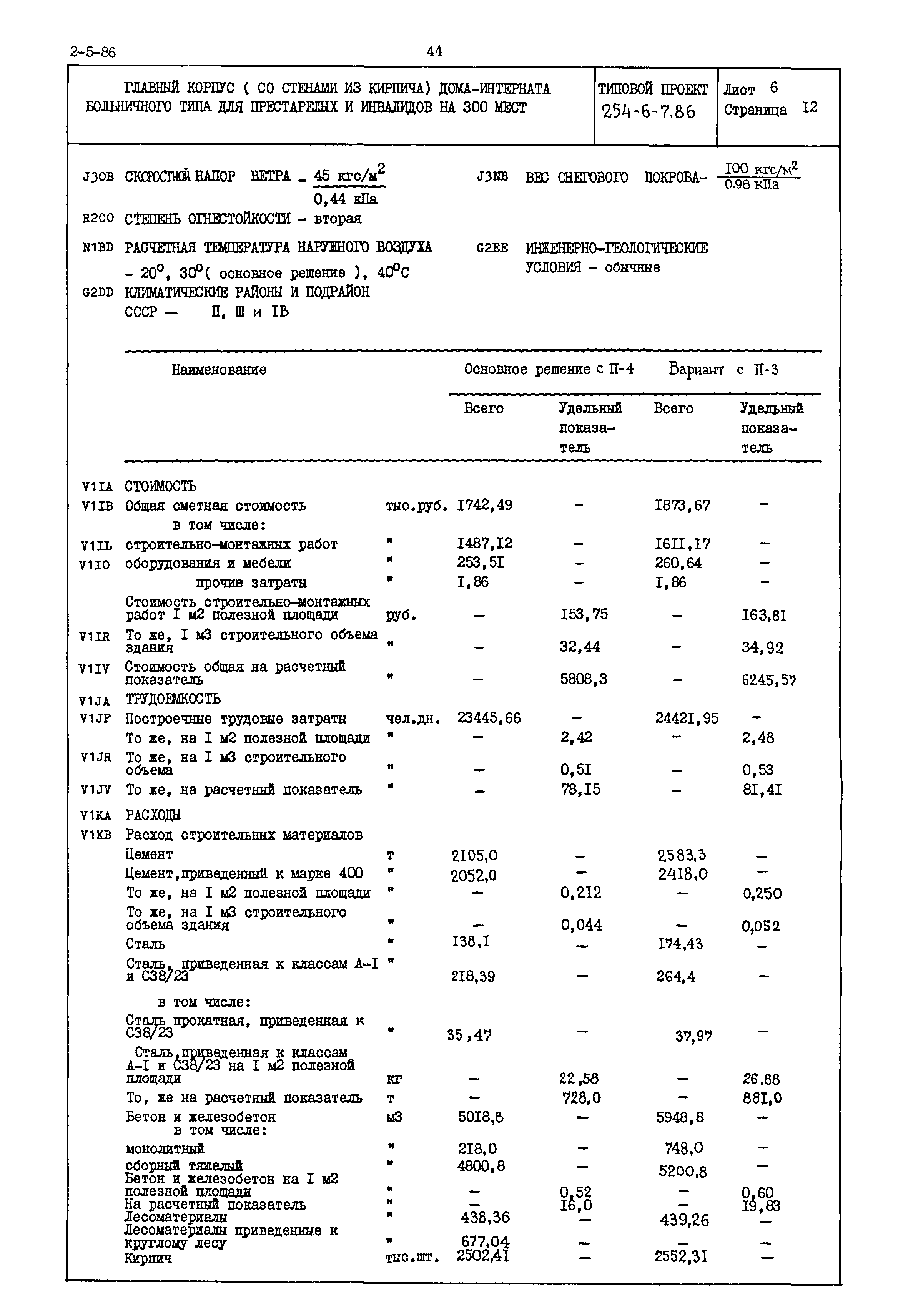 Типовой проект 254-6-7.86