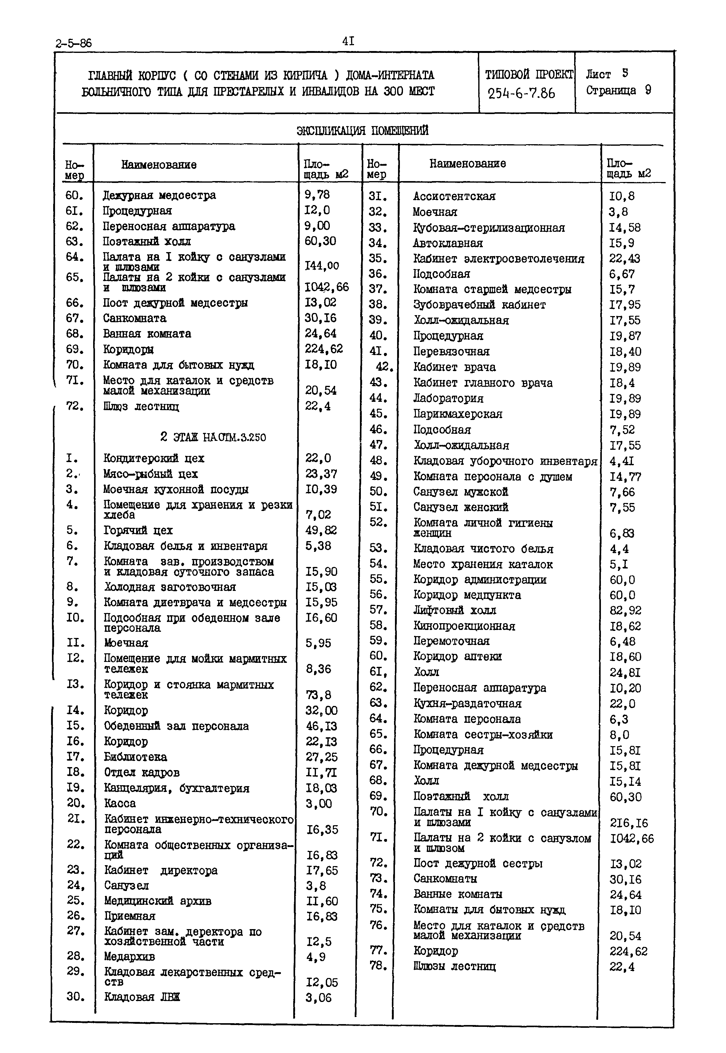 Типовой проект 254-6-7.86