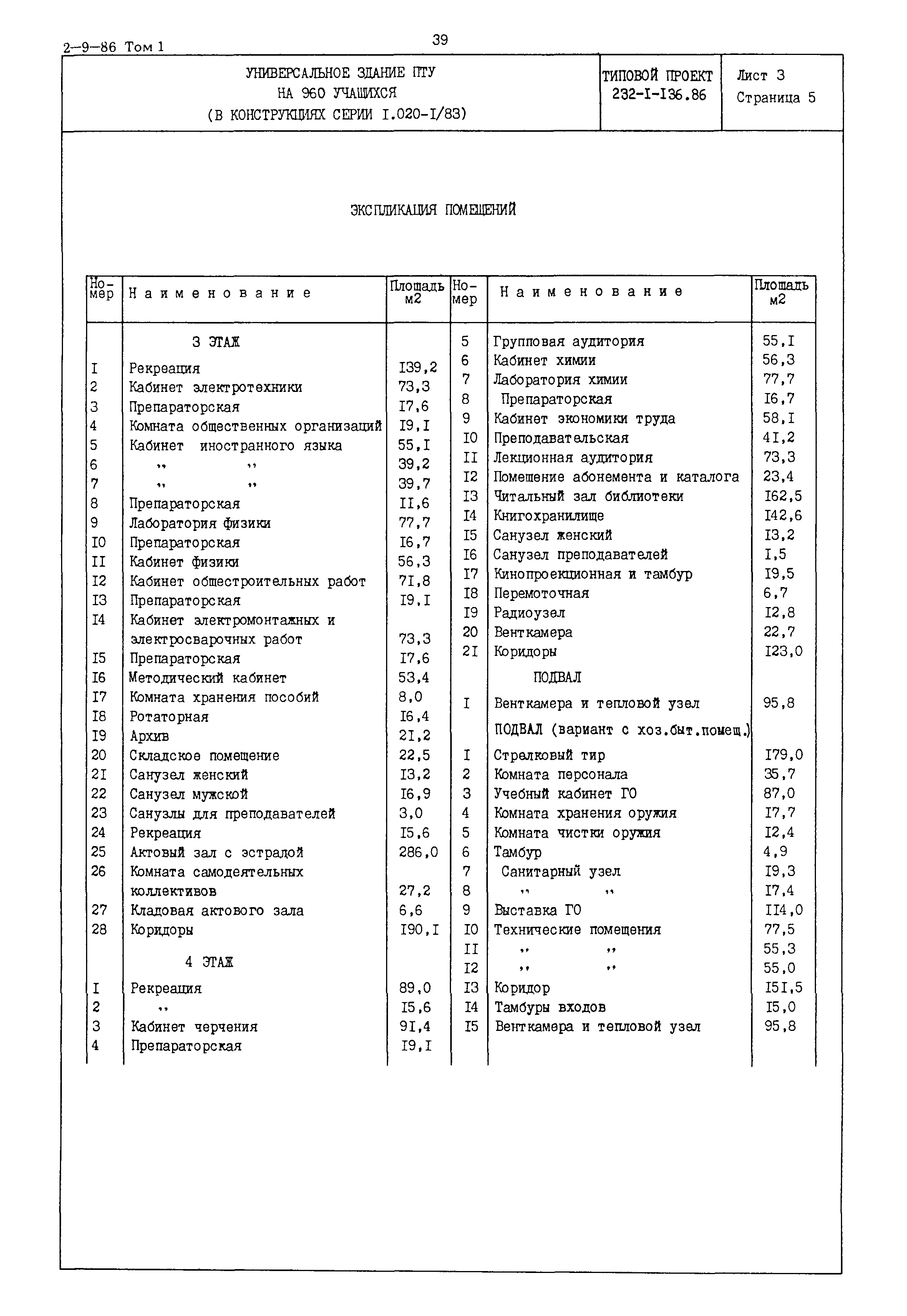 Типовой проект 232-1-136.86