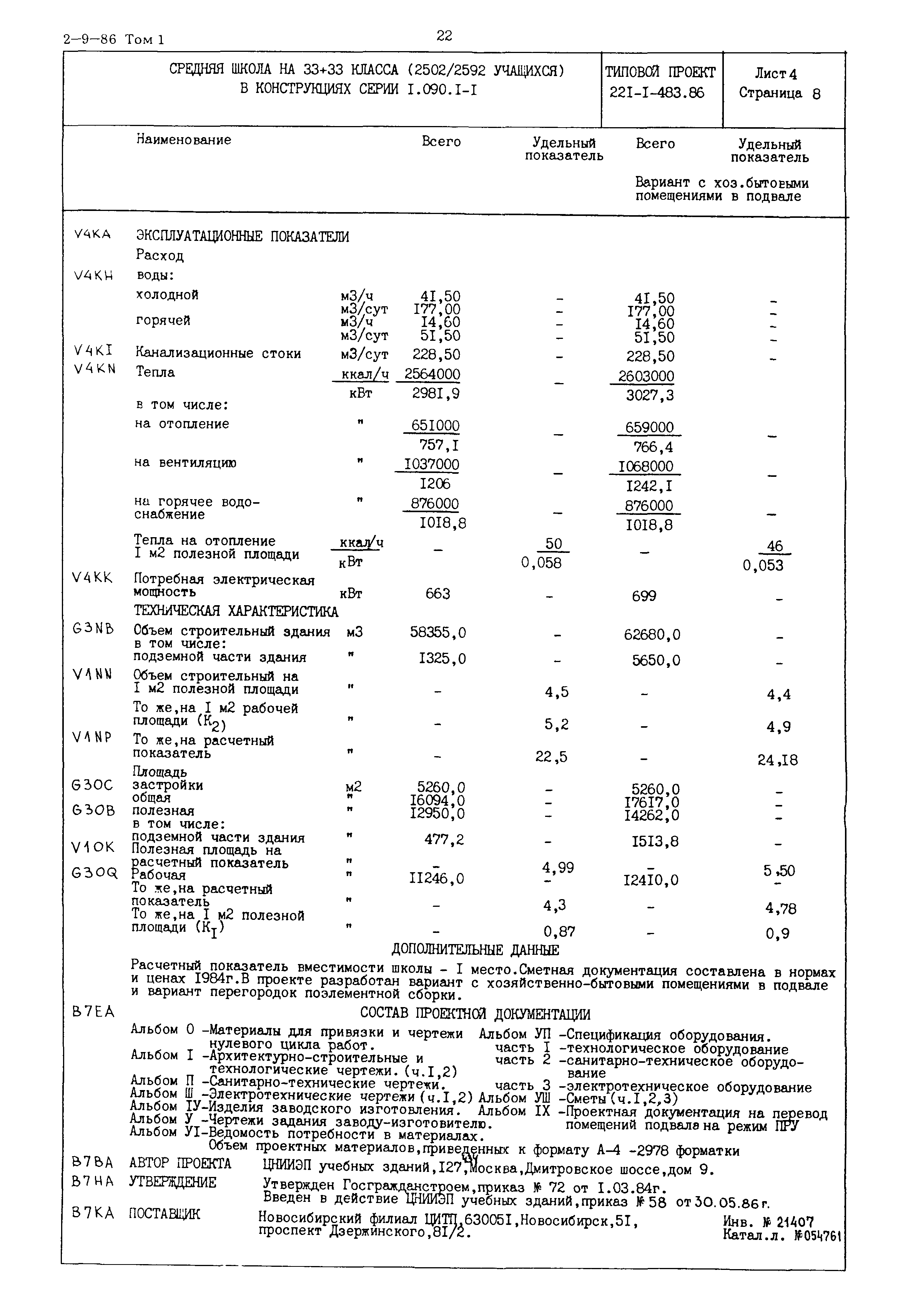 Типовой проект 221-1-483.86