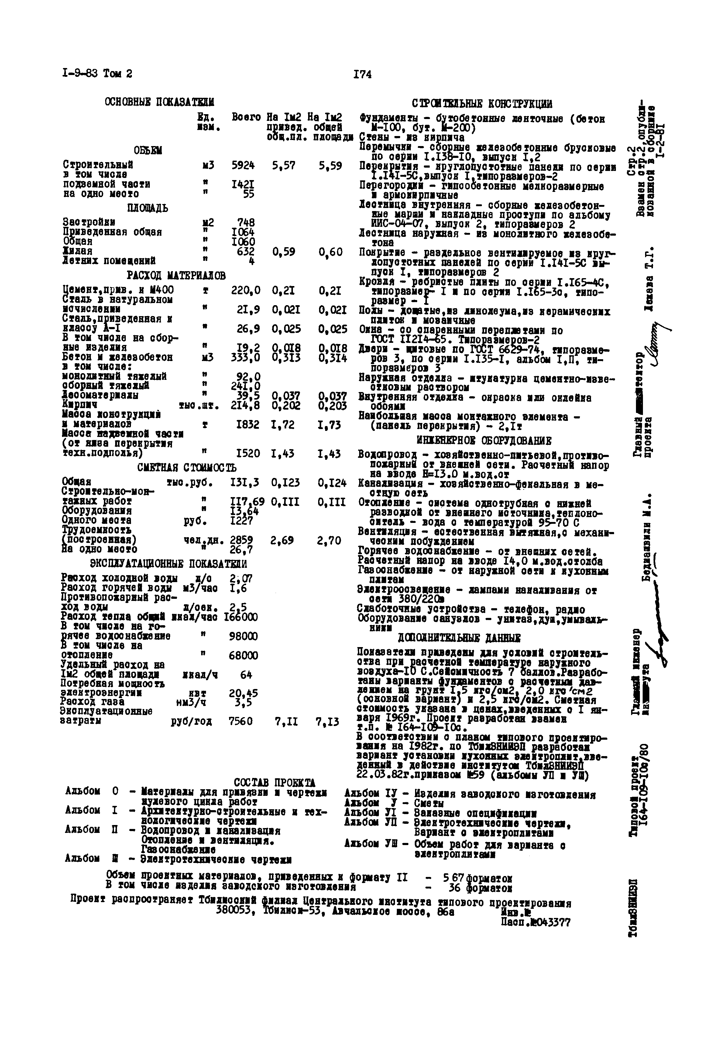 Типовой проект 164-109-10с/80