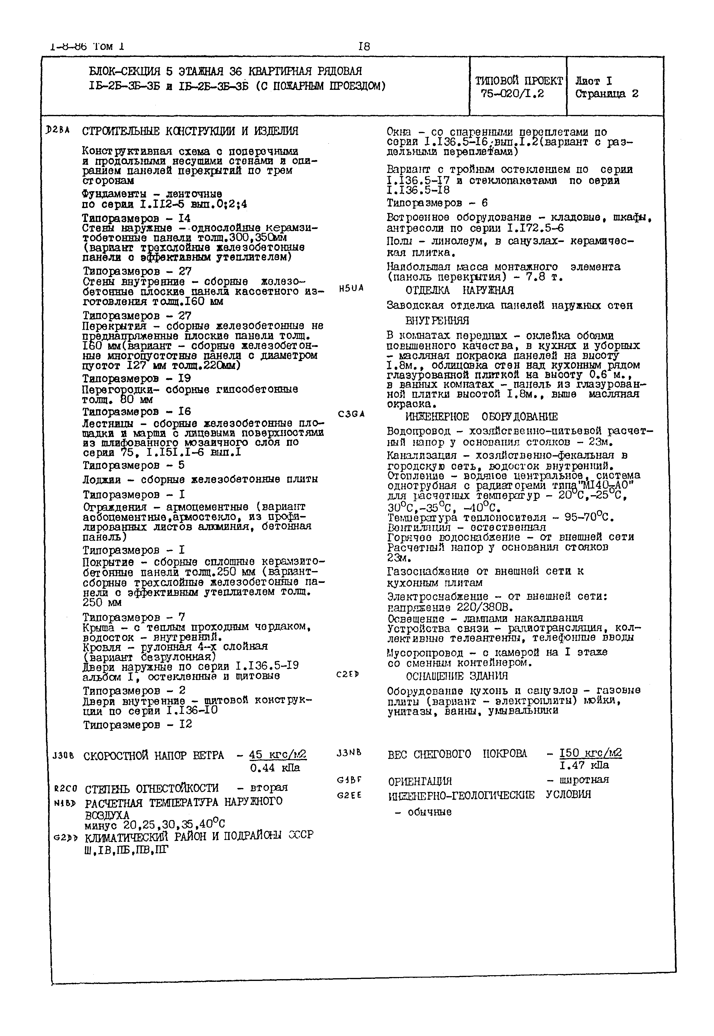 Типовой проект 75-020/1.2