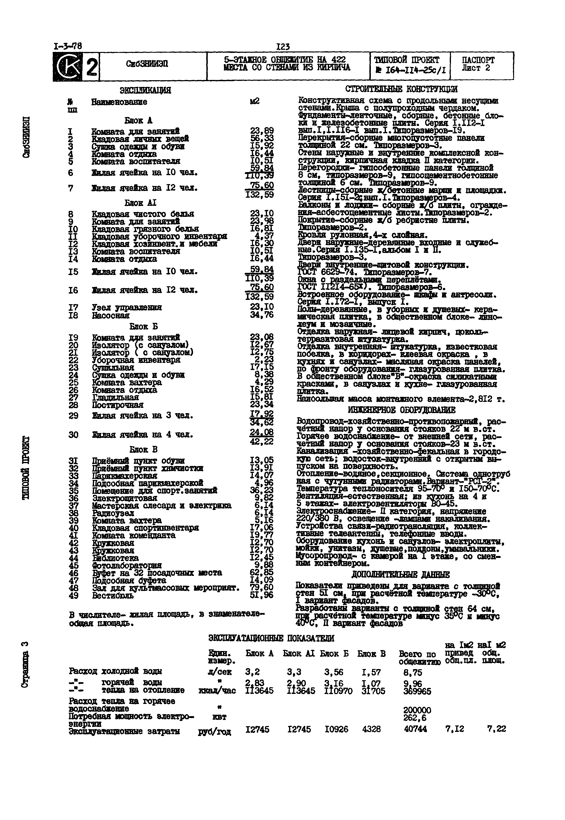 Типовой проект 164-114-25с/1