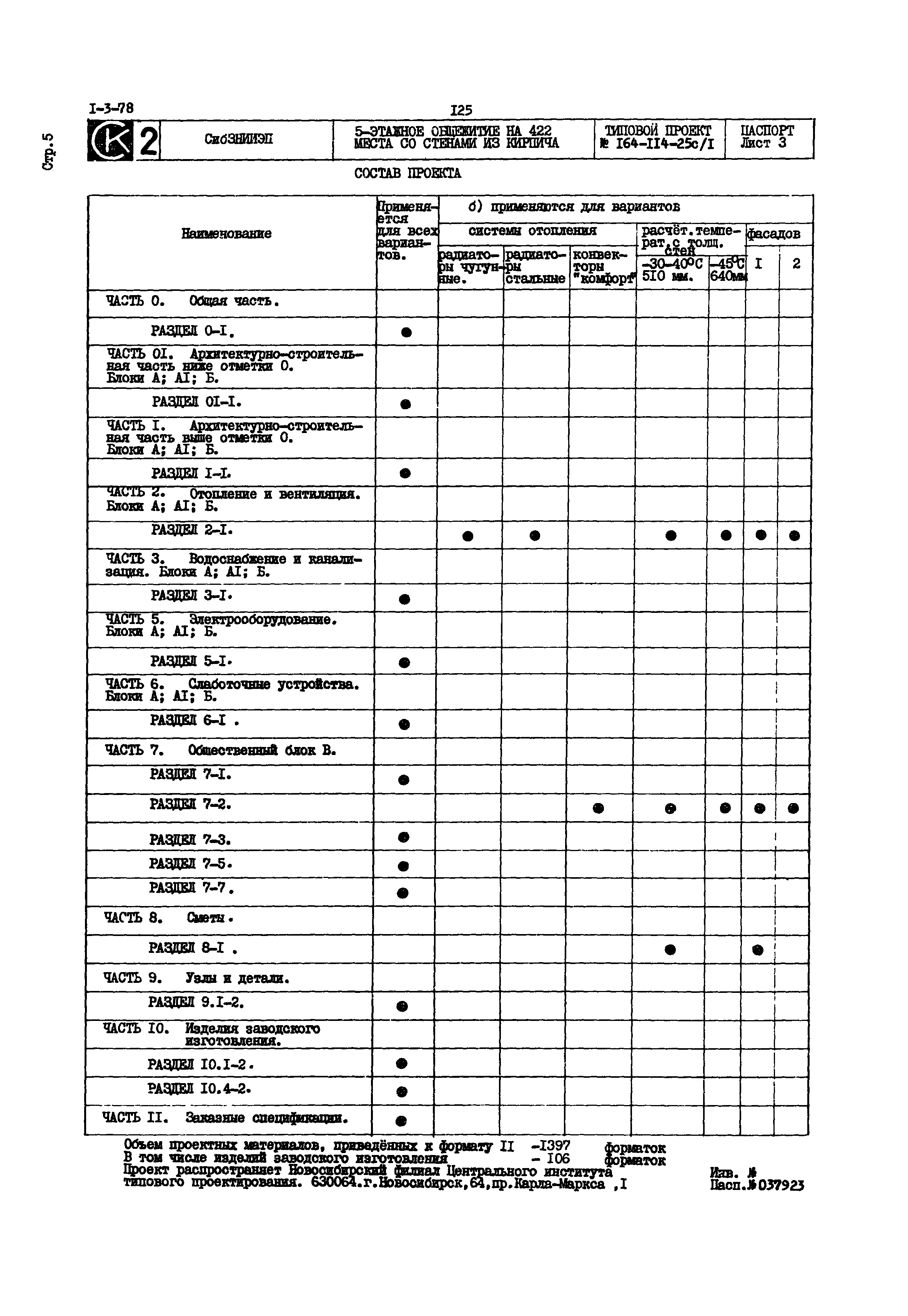 Типовой проект 164-114-25с/1