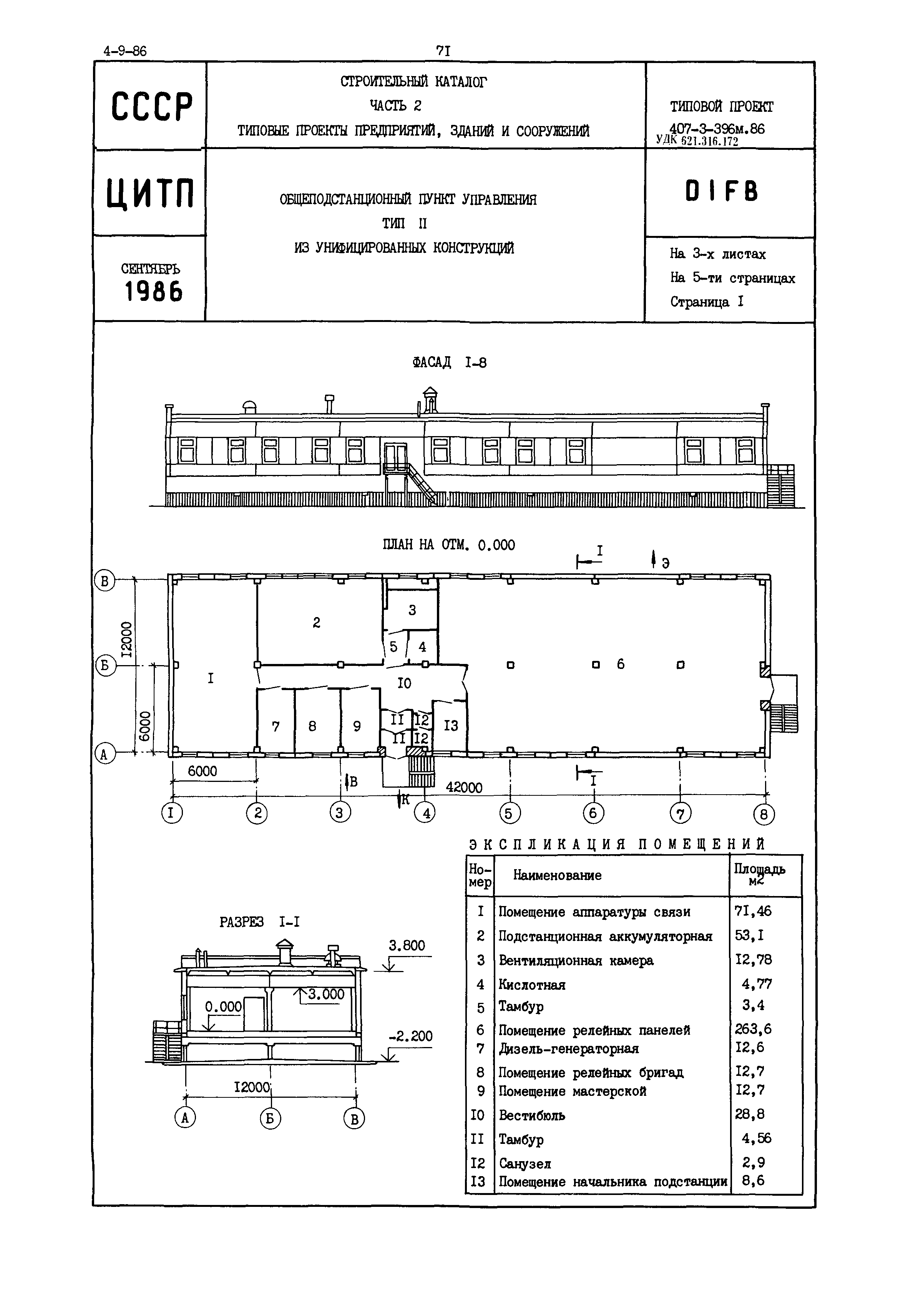 Типовой проект 407-3-396м.86